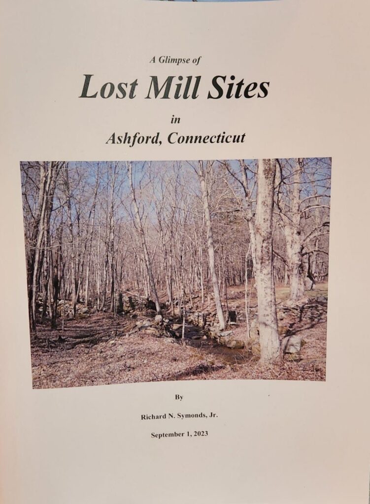 Lost Mill Sites in Ashford, CT